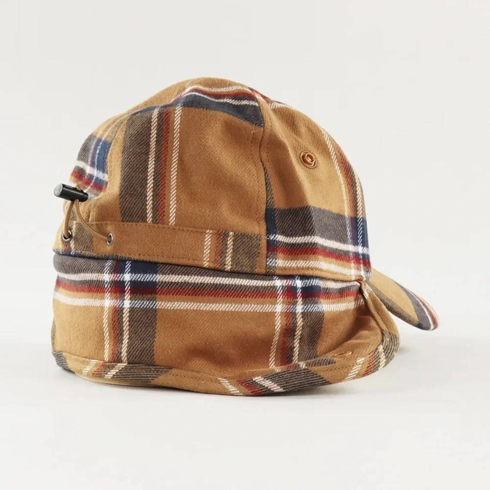 North Face Campshire Earflap Hat in a plaid pattern